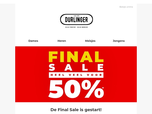 De Final Sale is gestart!