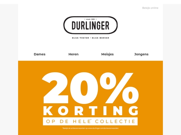 Tijd om te stralen: 20% op alle schoenen ✨