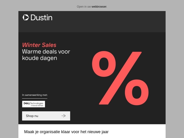 Winter Sales bij Dustin