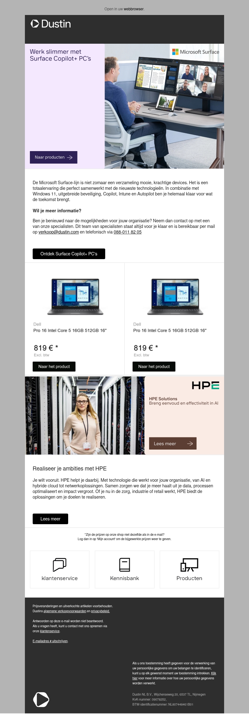 Werk slimmer met Surface Copilot+ PC’s Werk slimmer met Surface Copilot+ PC’s