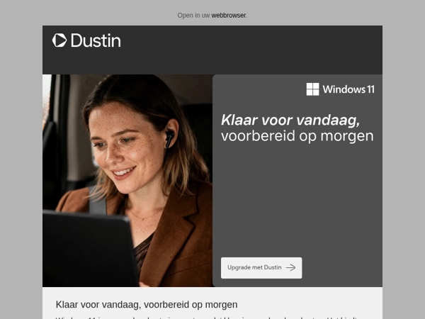 Upgrade naar Windows 11 met Dustin