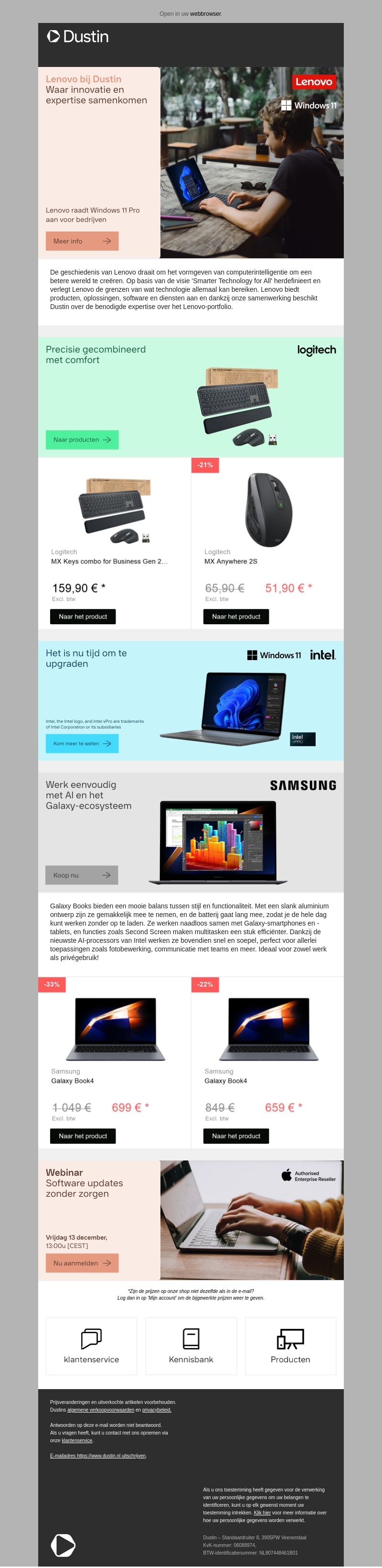 Lenovo bij Dustin: Waar innovatie en expertise samenkomen Lenovo bij Dustin: Waar innovatie en expertise samenkomen