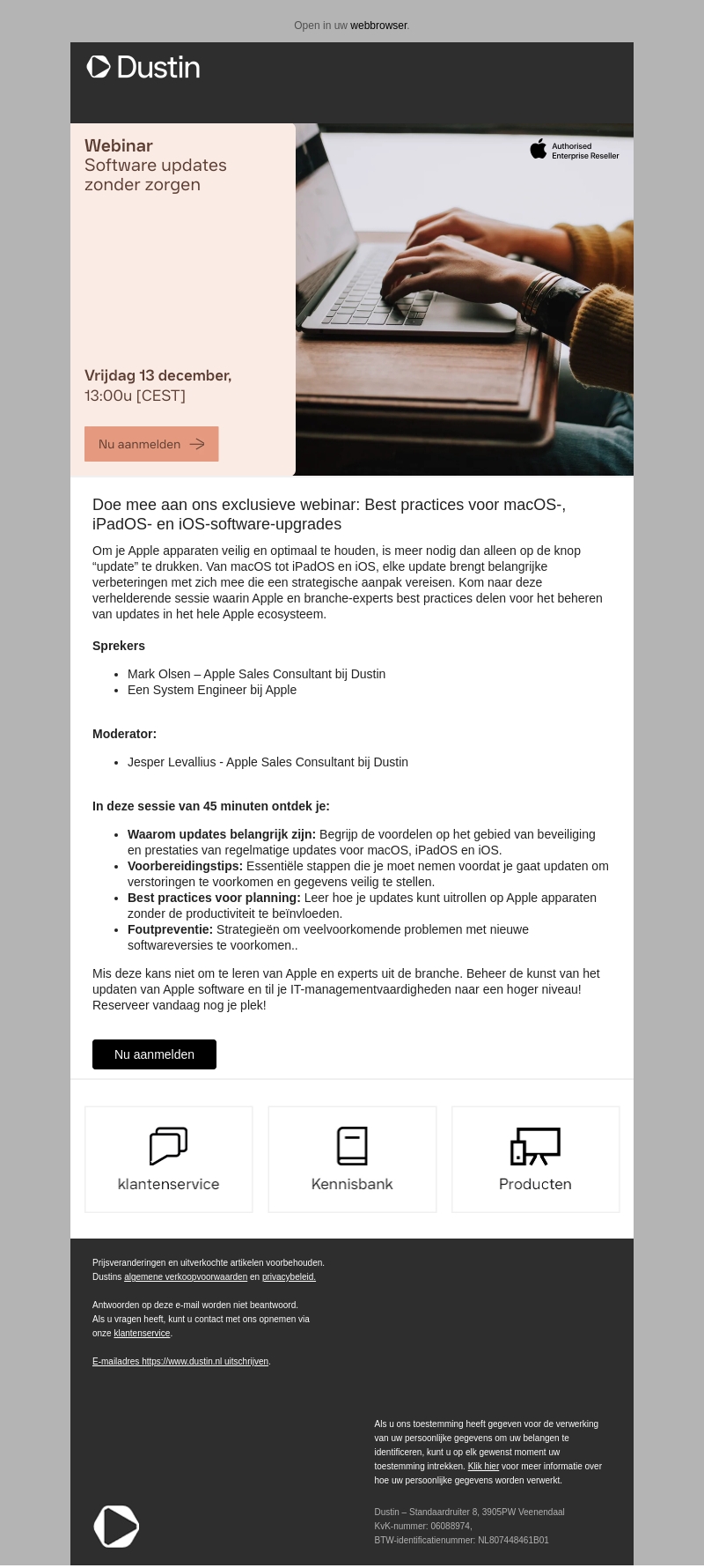 Webinar: Software updates zonder zorgen Webinar: Software updates zonder zorgen