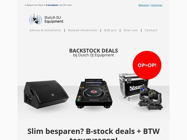 🔥 Scoor nu je B-stock deal & vraag je BTW terug!