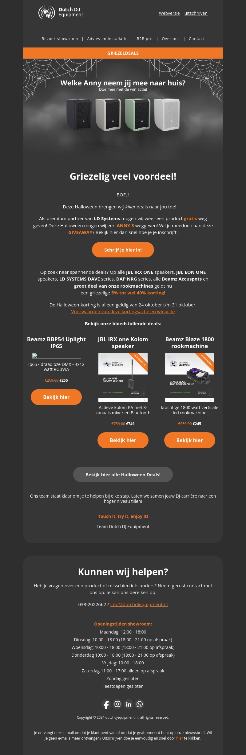 Halloween Korting + ANNY 8 GIVEAWAY! ππ·οΈ Halloween Korting + ANNY 8 GIVEAWAY! ππ·οΈ