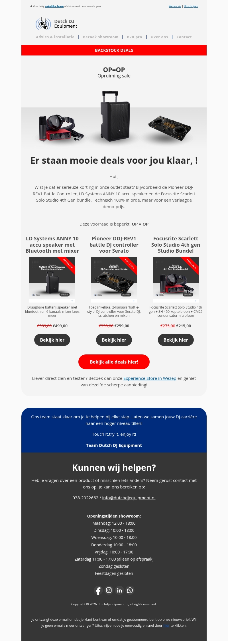 B-Stock Deals..!! π¨ Pioneer, ANNY 10, Focusrite & meer B-Stock Deals..!! π¨ Pioneer, ANNY 10, Focusrite & meer
