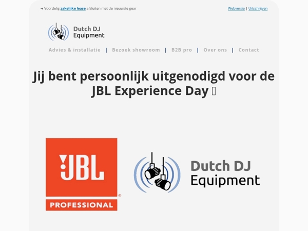 📩 Exclusieve uitnodiging: JBL x DDE Day 2025 in Amsterdam
