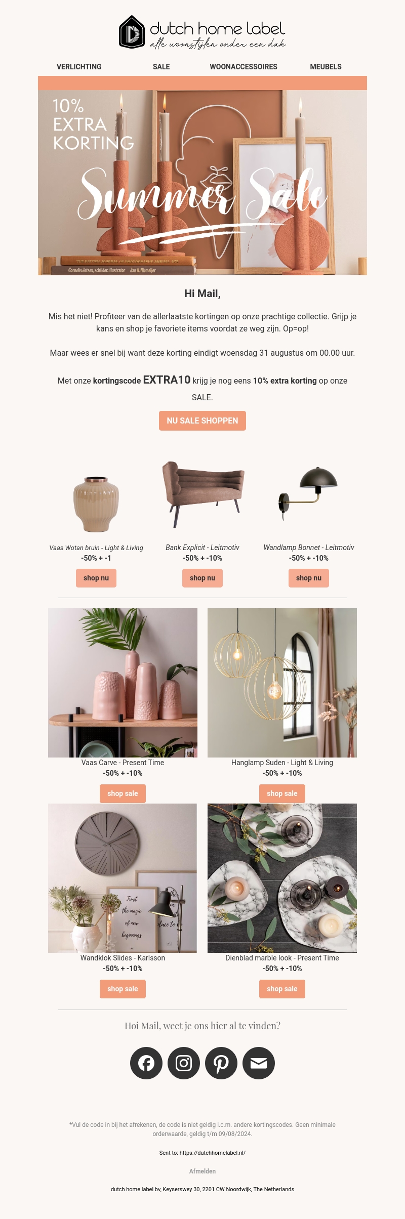 10% extra korting op SUMMER SALE🌞 10% extra korting op SUMMER SALE🌞