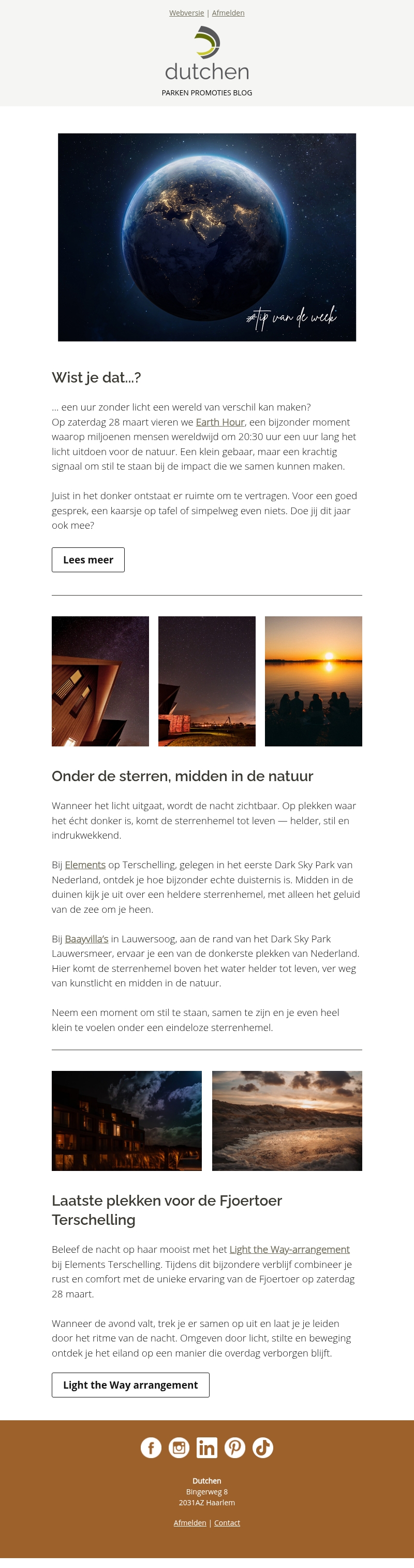 Tip van de week | Beleef de magie van het donker Tip van de week | Beleef de magie van het donker