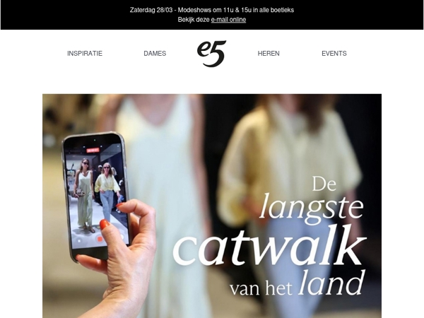 Welkom op de langste catwalk van het land