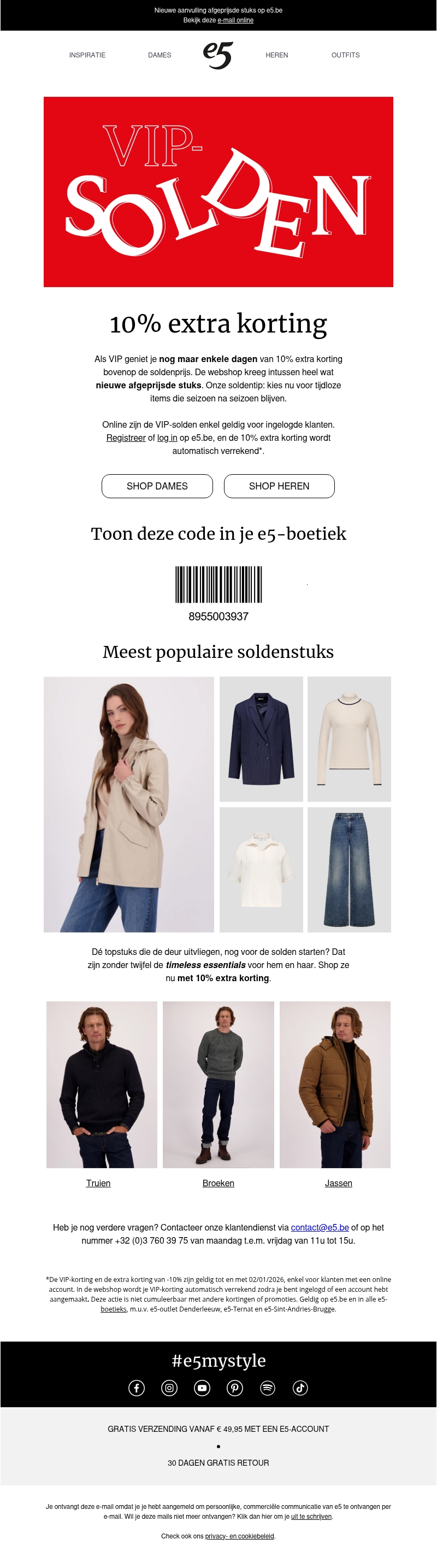 ⌛ Vergeet je 10% extra VIP-korting niet ⌛ Vergeet je 10% extra VIP-korting niet