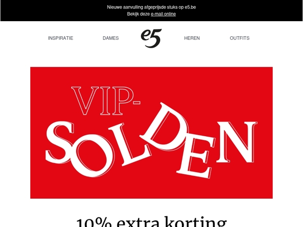 ⌛ Vergeet je 10% extra VIP-korting niet