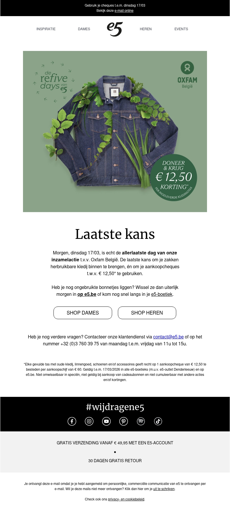Laatste kans ⌛ De refive inzamelactie zit er bijna op Laatste kans ⌛ De refive inzamelactie zit er bijna op