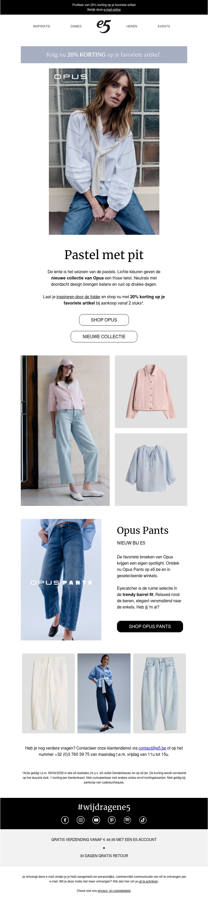 Nieuw bij Opus | Pastel met een denim touch Nieuw bij Opus | Pastel met een denim touch