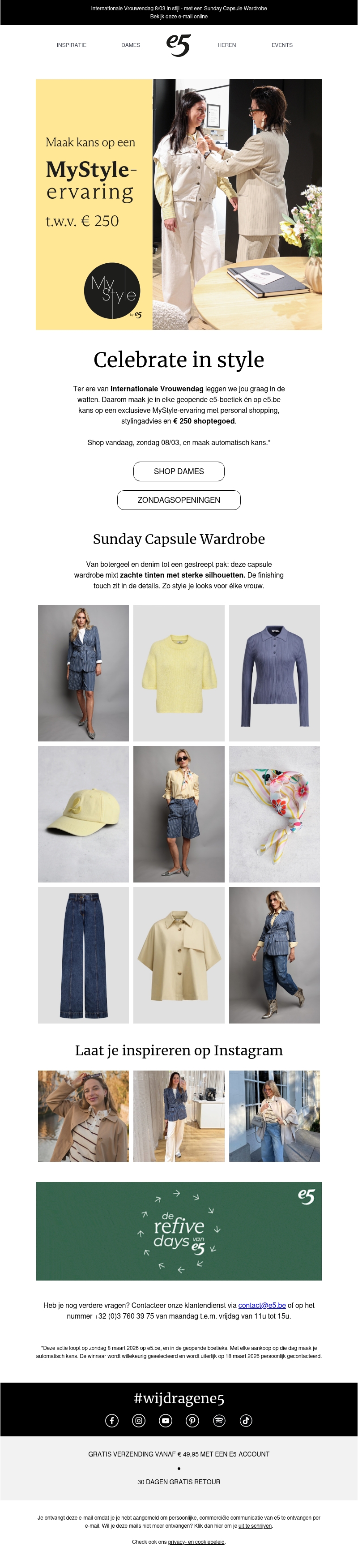 Shop & win | Een MyStyle-ervaring t.w.v. € 250 Shop & win | Een MyStyle-ervaring t.w.v. € 250