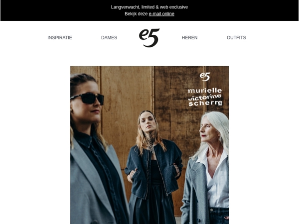 BACK IN STOCK | e5 x Murielle Victorine Scherre