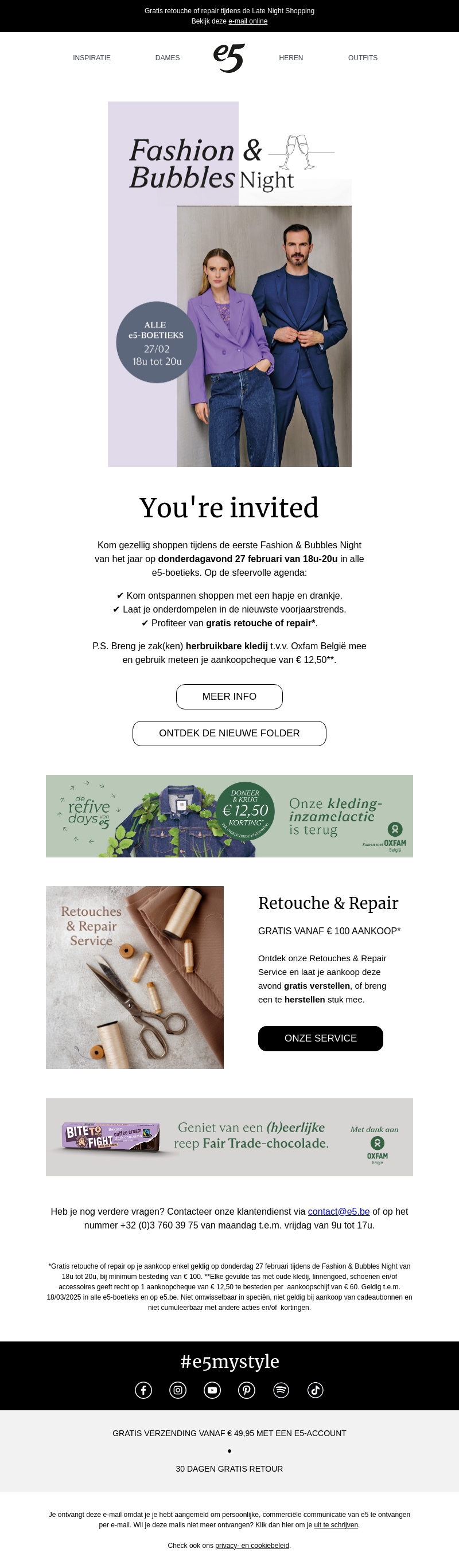 Uitnodiging: Fashion & Bubbles Night op 27/02 Uitnodiging: Fashion & Bubbles Night op 27/02