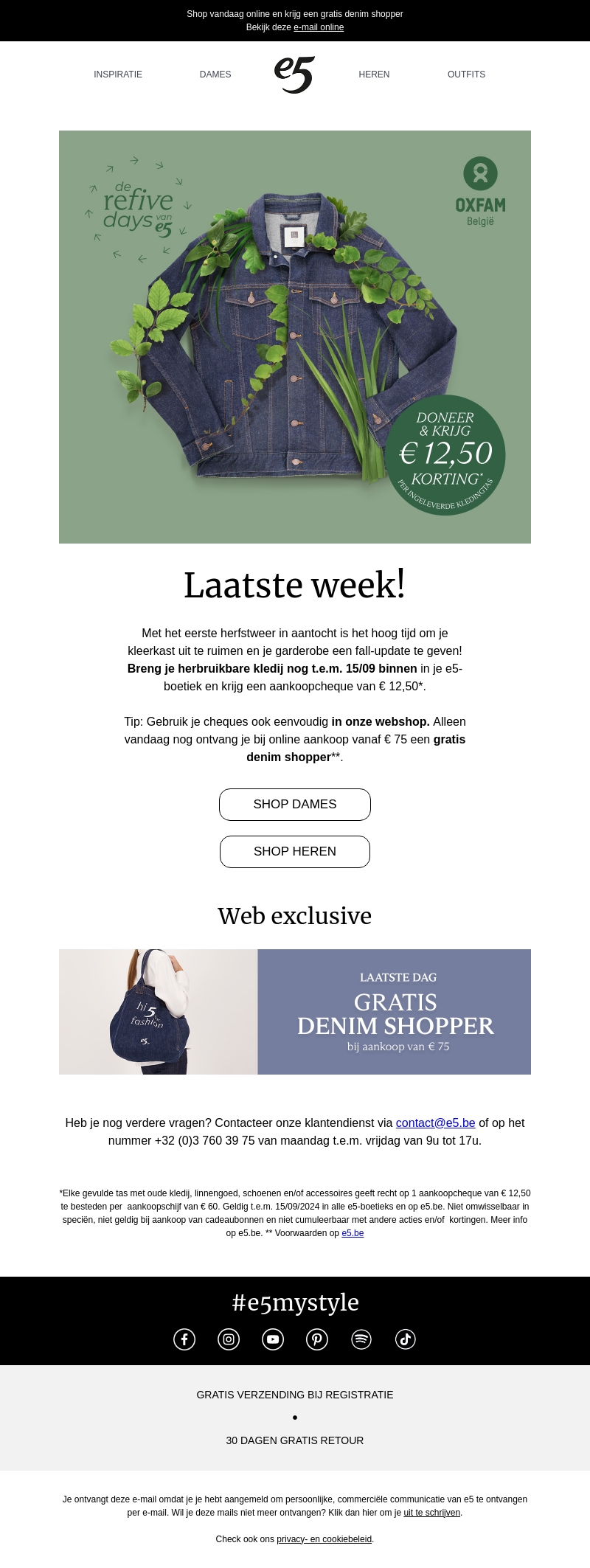 De laatste week van onze inzamelactie t.v.v. Oxfam België gaat in De laatste week van onze inzamelactie t.v.v. Oxfam België gaat in