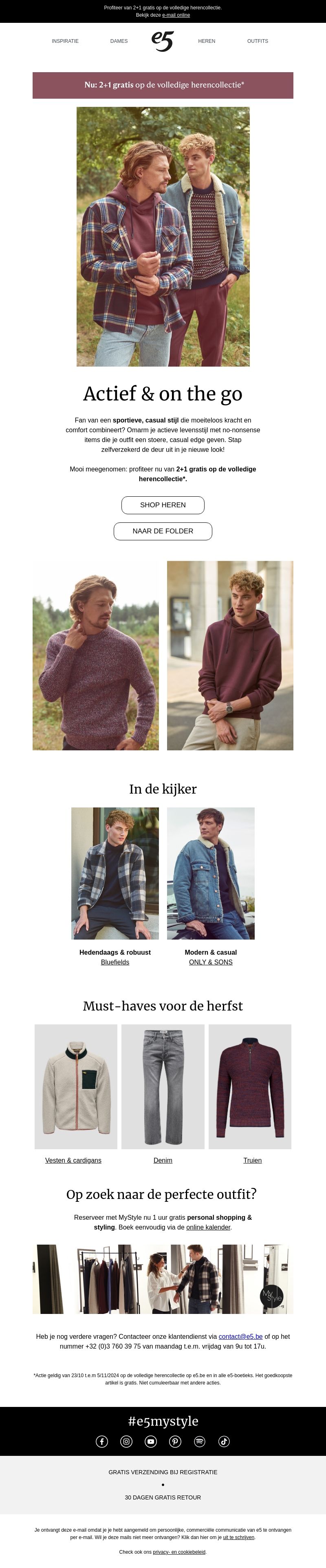 In de kijker: actief & on the go in casual outfits In de kijker: actief & on the go in casual outfits