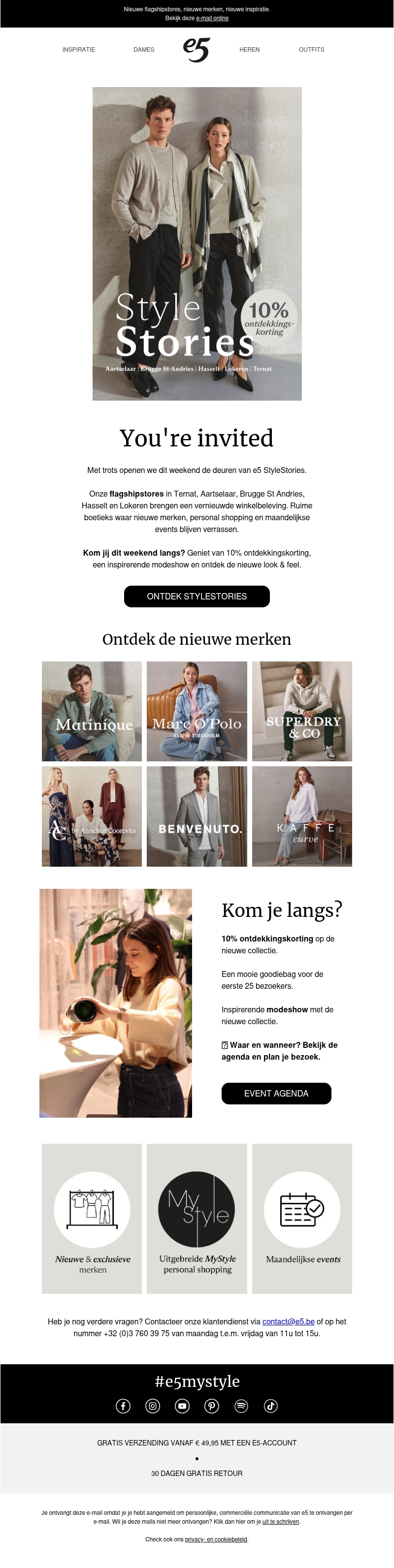 Welkom in de e5 StyleStories Welkom in de e5 StyleStories