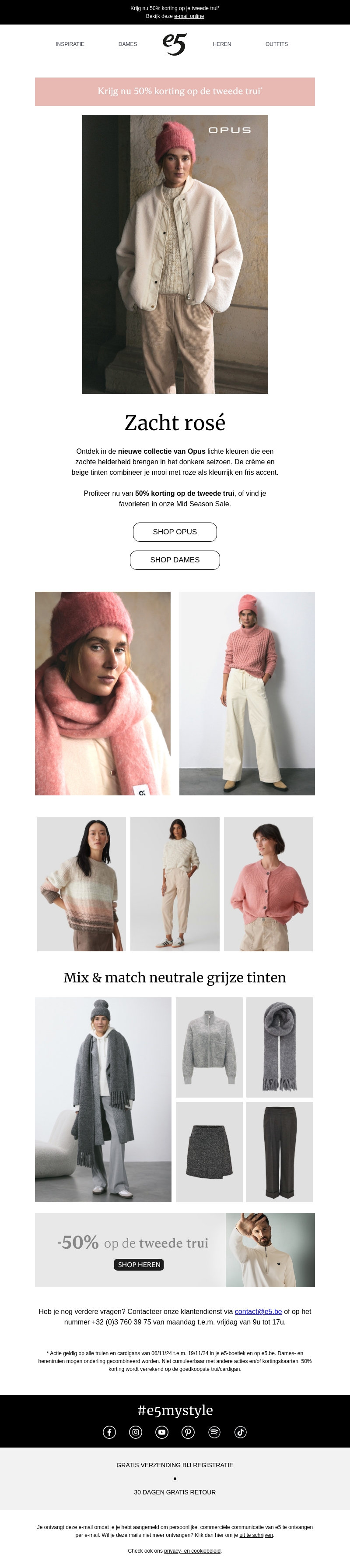 Nieuw bij Opus: rosé en neutrals voor zachte dagen Nieuw bij Opus: rosé en neutrals voor zachte dagen