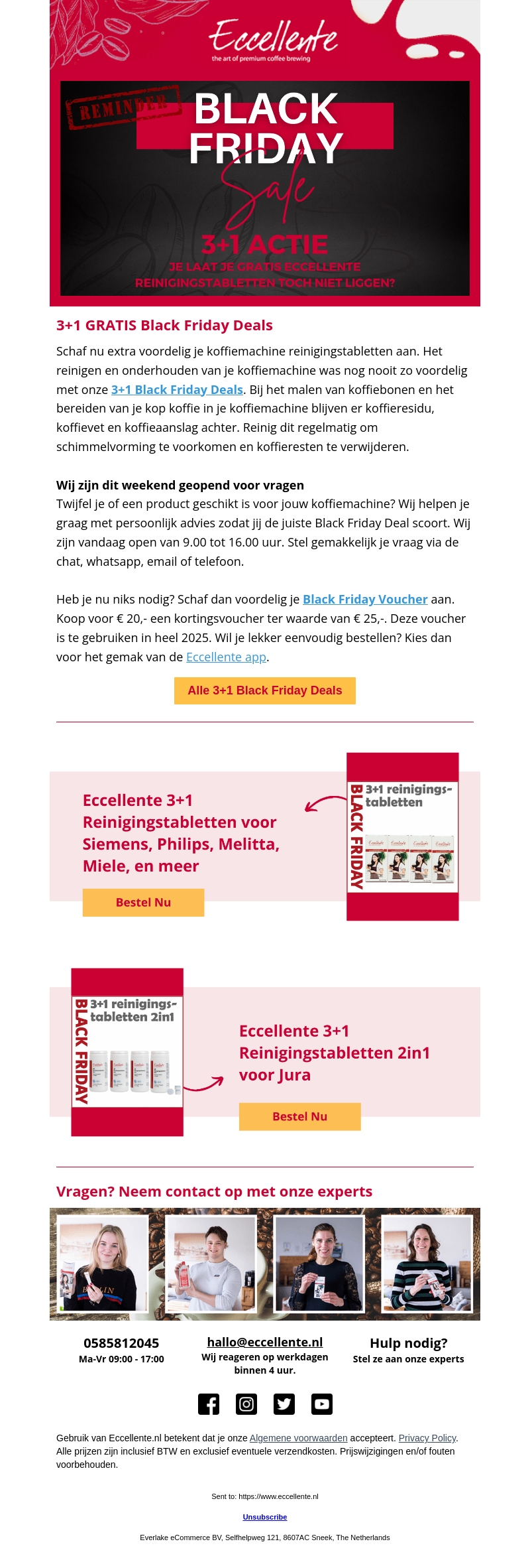 ☕️ Je laat je GRATIS Eccellente Reinigingstabletten toch niet liggen? ☕️ Je laat je GRATIS Eccellente Reinigingstabletten toch niet liggen?