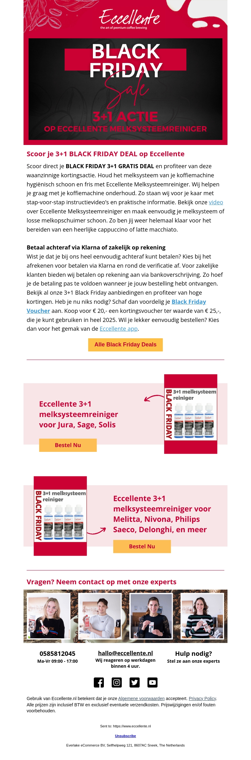 ☕️ Koop Eccellente Melksysteemreiniger 3+1 GRATIS ☕️ Koop Eccellente Melksysteemreiniger 3+1 GRATIS