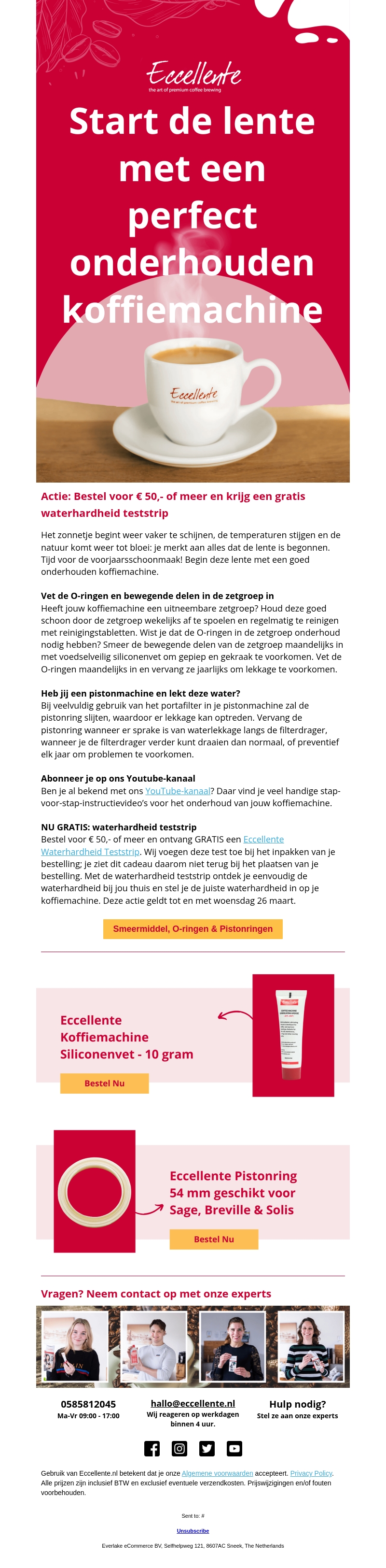 ☕️ Start de lente met een perfect onderhouden koffiemachine ☕️ Start de lente met een perfect onderhouden koffiemachine