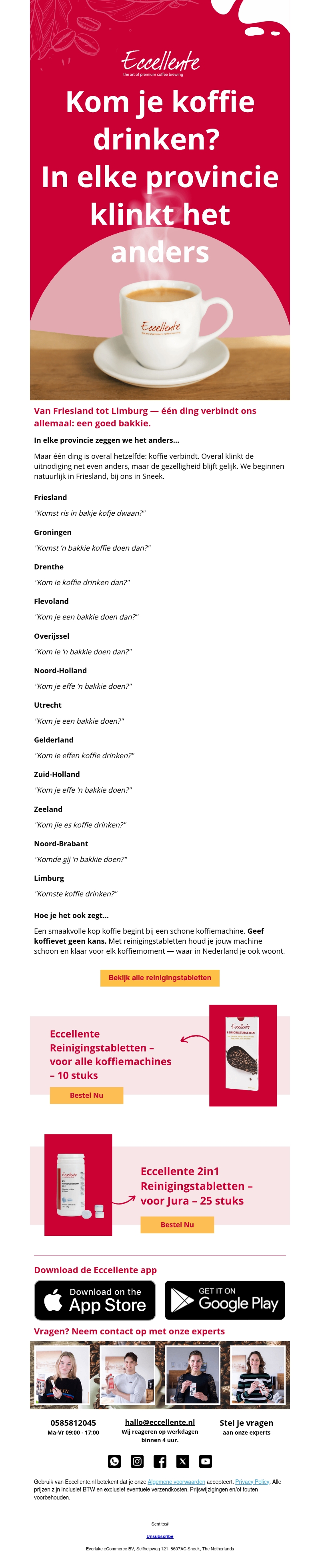 ☕️ Kom je koffie drinken? In elke provincie klinkt het anders ☕️ Kom je koffie drinken? In elke provincie klinkt het anders