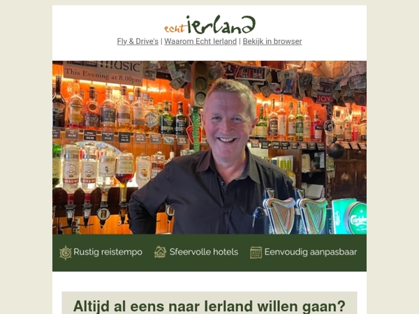 Altijd al eens naar Ierland willen gaan?