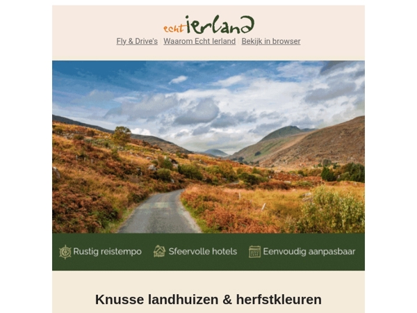 Herfst in Ierland? Boek Vandaag!