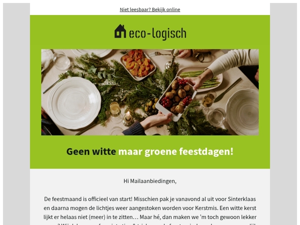 💚🏡 Hoe groen zijn jouw feestdagen?