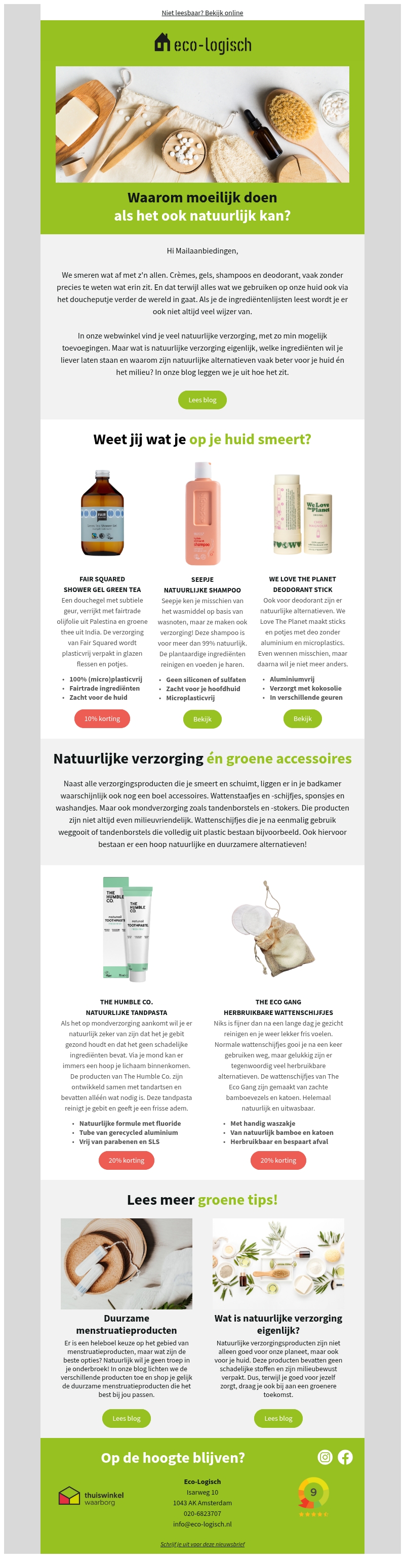 💚🏡 Waarom zou je overstappen op natuurlijke verzorging? 💚🏡 Waarom zou je overstappen op natuurlijke verzorging?