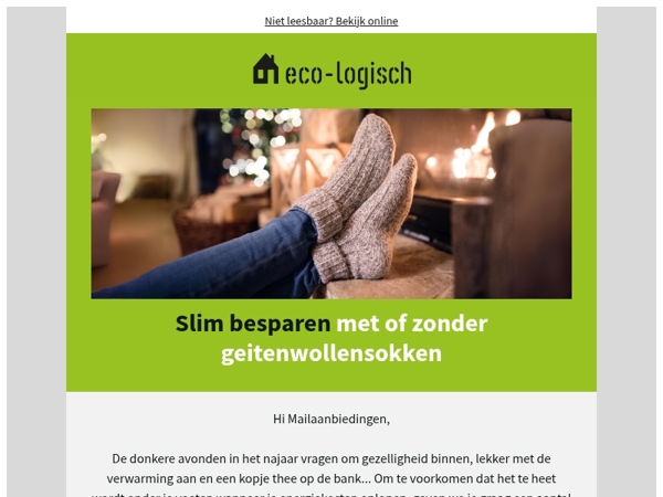 💚🏡 Zonder geitenwollensokken warm het najaar in!