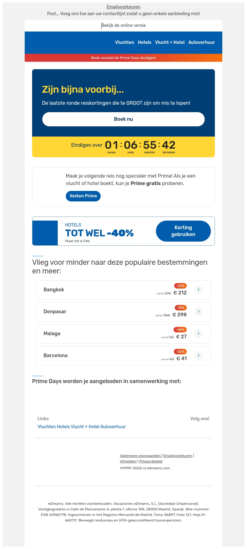 ⏳ Prime Days: De laatste uren zijn aangebroken ⏳ Prime Days: De laatste uren zijn aangebroken
