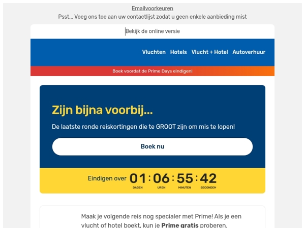 ⏳ Prime Days: De laatste uren zijn aangebroken