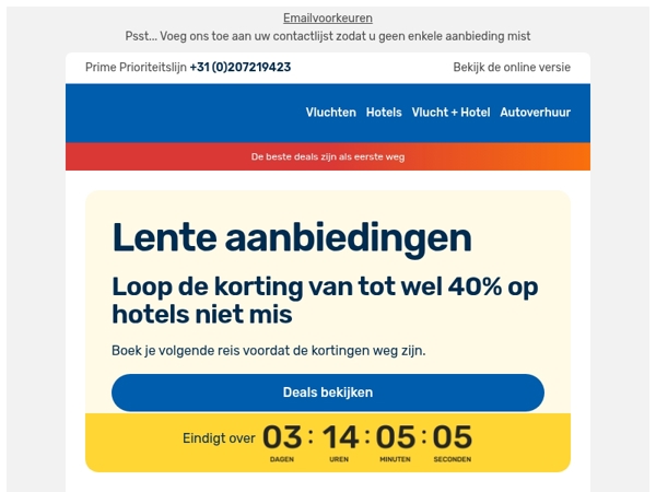 🌸 Tot 40% korting op accommodati