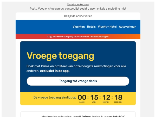 ⏰Je vroege toegang tot Prime Days eindigt binnenkort