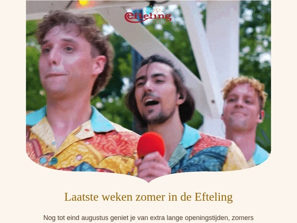 erik, win 6 tickets met de Zomerquiz | Laatste weken zomer in de Efteling