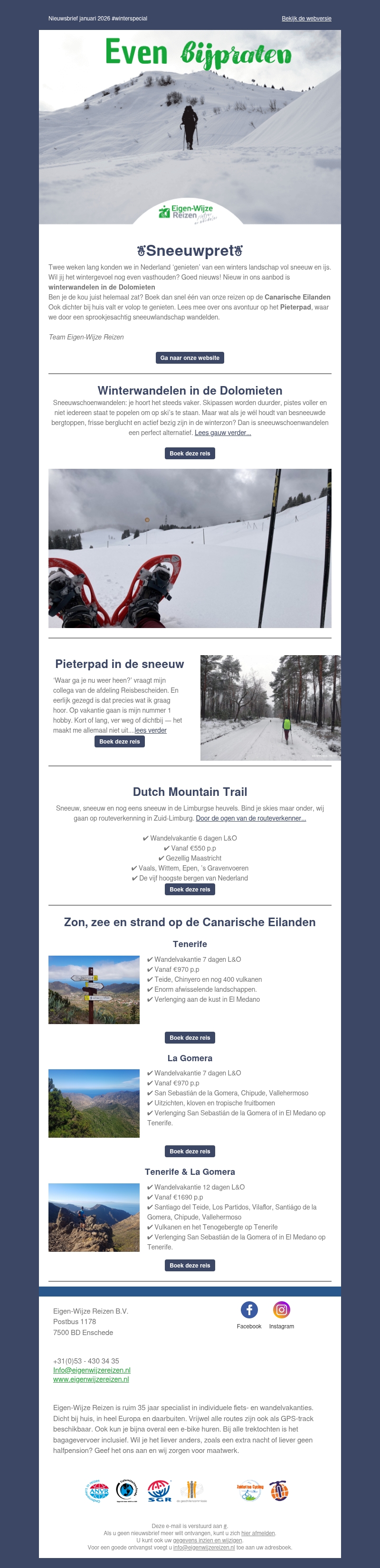 ❄️Winter in Nederland en op de Canarische Eilanden ❄️Winter in Nederland en op de Canarische Eilanden