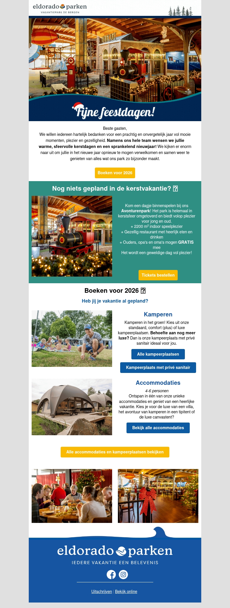Fijne feestdagen namens Vakantiepark de Bergen๐๐ Fijne feestdagen namens Vakantiepark de Bergen๐๐