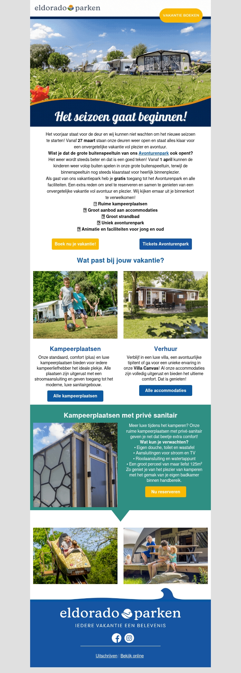 Geniet van het voorjaar bij Vakantiepark De Bergen! Geniet van het voorjaar bij Vakantiepark De Bergen!