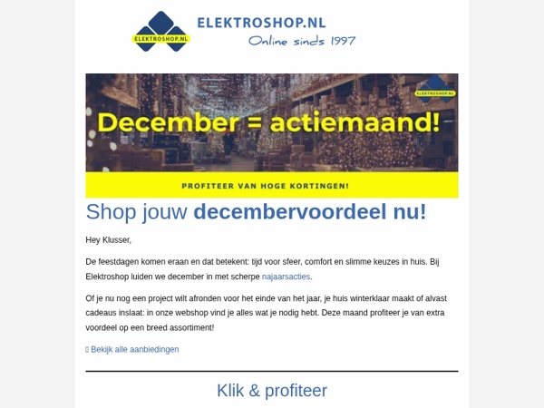 Voordeel bij Elektroshop! 🔥