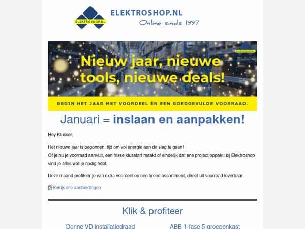 Januari betekent inslaan & aanpakken! 🛒🔥 Scoor nú jouw voorraadvoordeel