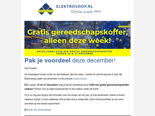 Voordeel bij Elektroshop! 🔥