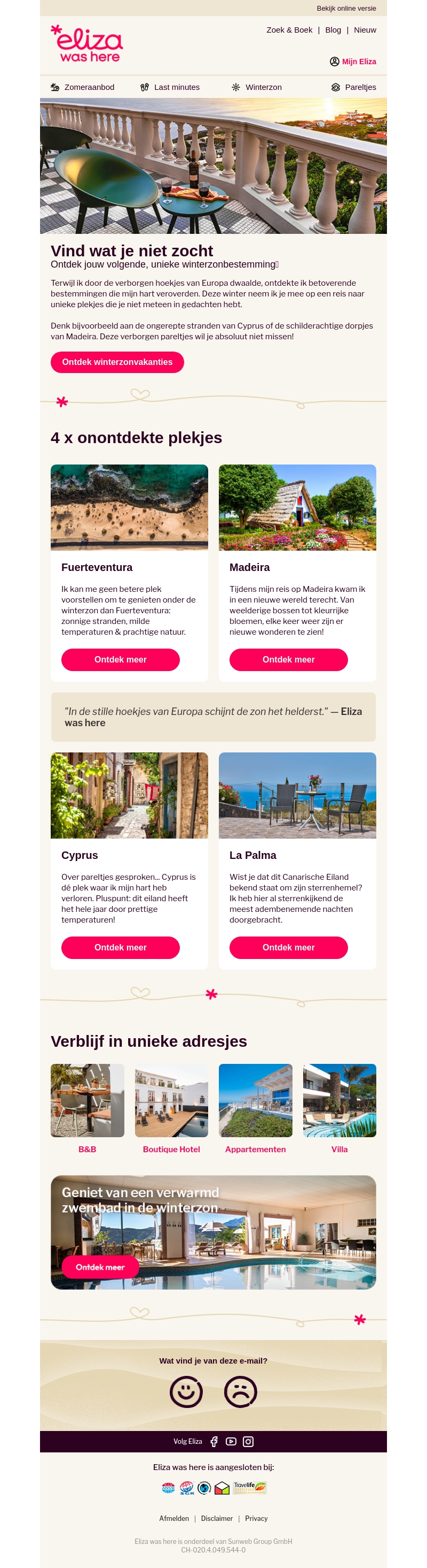 Winterzonbestemmingen om verliefd op te worden 💌 Winterzonbestemmingen om verliefd op te worden 💌