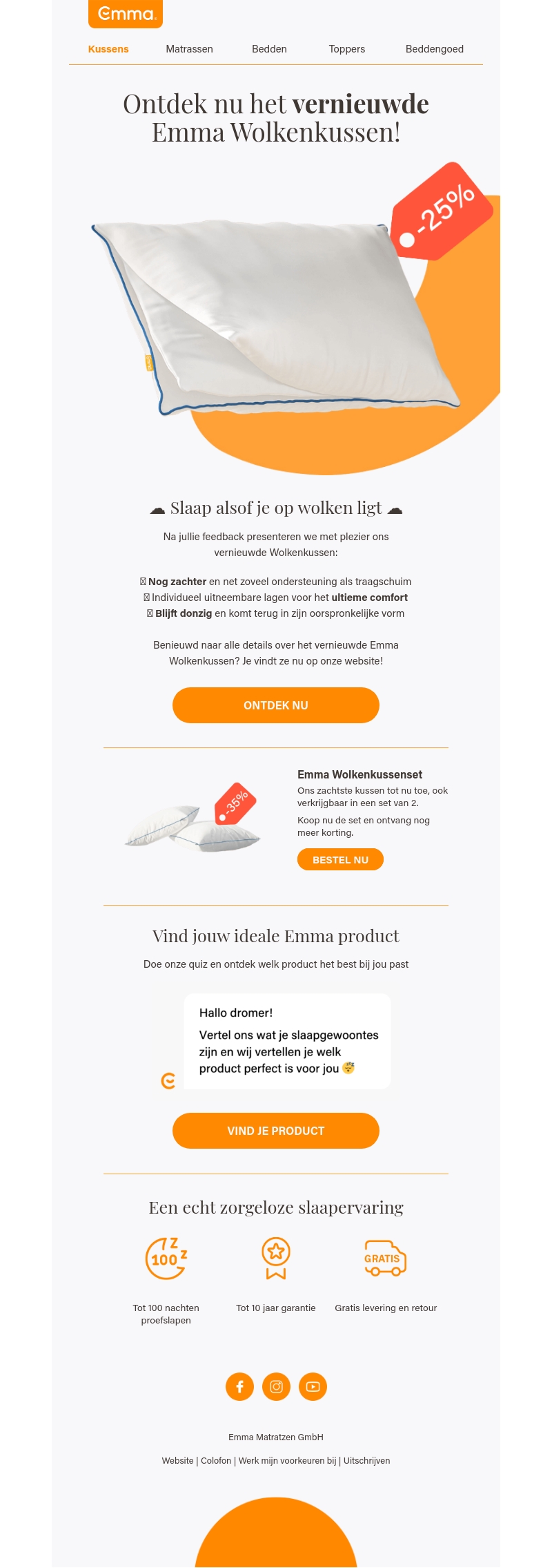 ☁️☁️ Ontdek ons vernieuwde Emma wolkenkussen! ☁️☁️ ☁️☁️ Ontdek ons vernieuwde Emma wolkenkussen! ☁️☁️