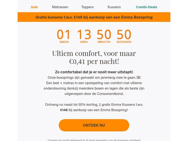 Een boxspring die jarenlang ondersteuning biedt