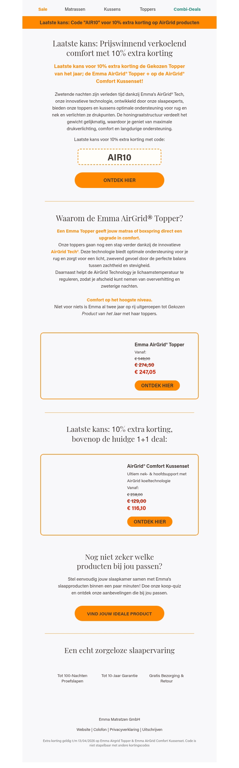 ❄️Laatste kans: 10% extra korting op de Beste Topper van Jaar❄️ ❄️Laatste kans: 10% extra korting op de Beste Topper van Jaar❄️