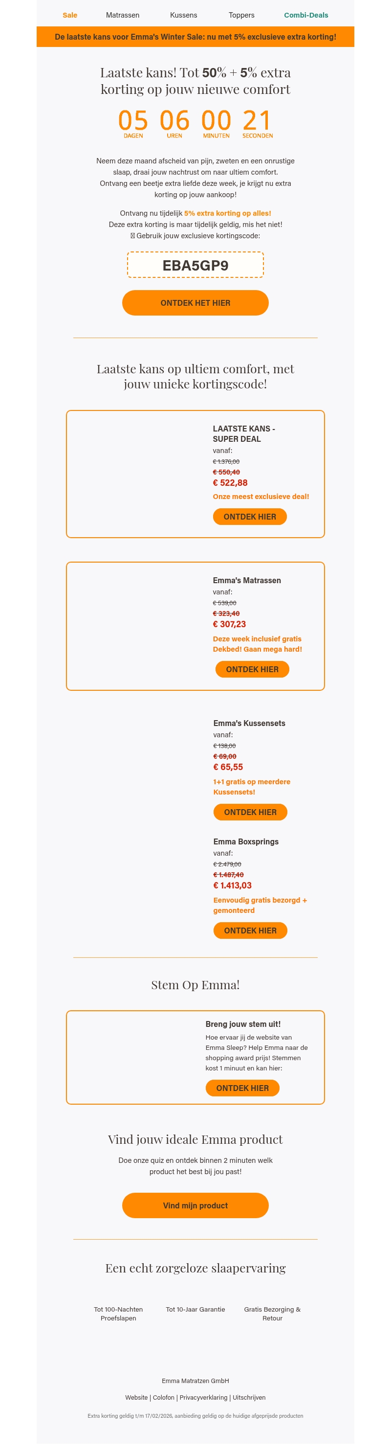 Laatste kans op Emma's Winter Sale! Laatste kans op Emma's Winter Sale!